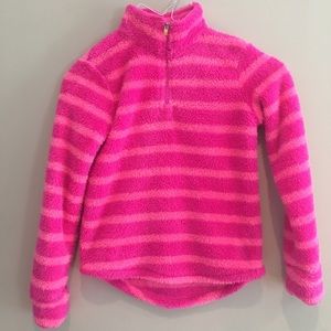 Pink Champion Fuzzy 1/4 Zip Fleece Pullover Sz 7-8